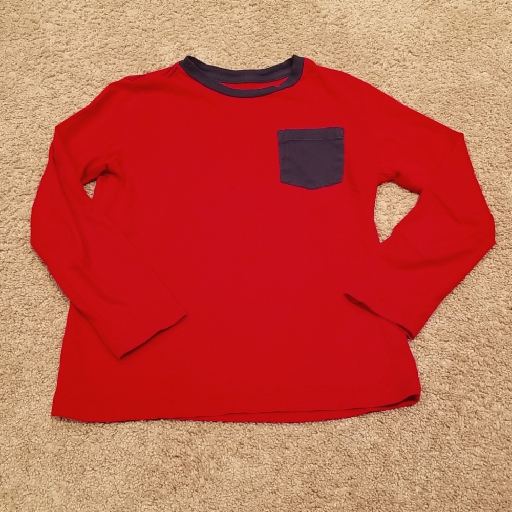 Spotted Zebra long sleeve pocket tee